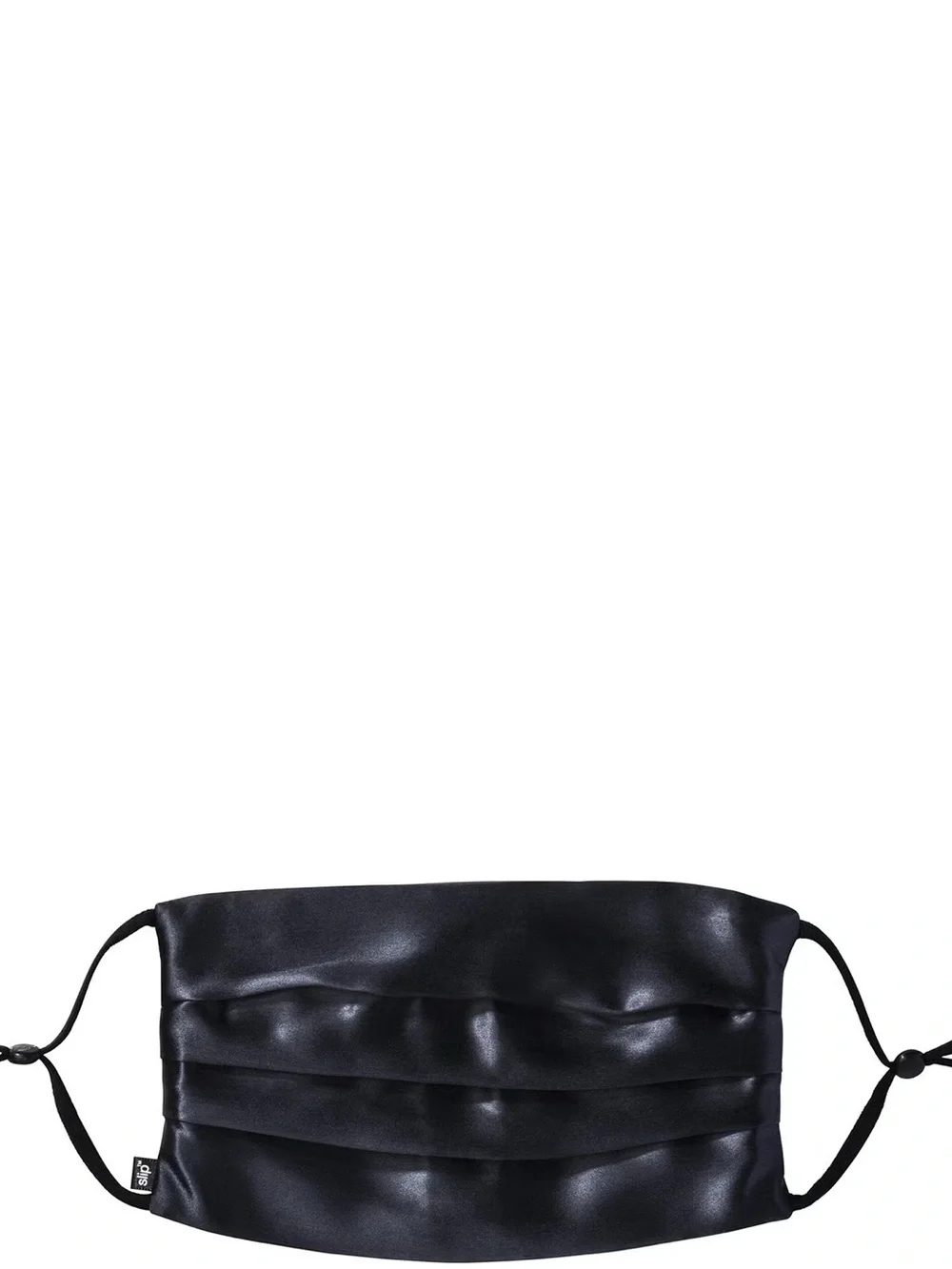 slip Silk Unisex Black Reusable Face Covering OS